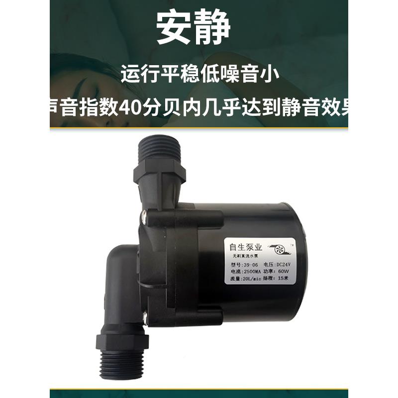 12V水24V无ZFV刷直流超静音耐高温耐腐蚀环微型循增压插管潜抽式