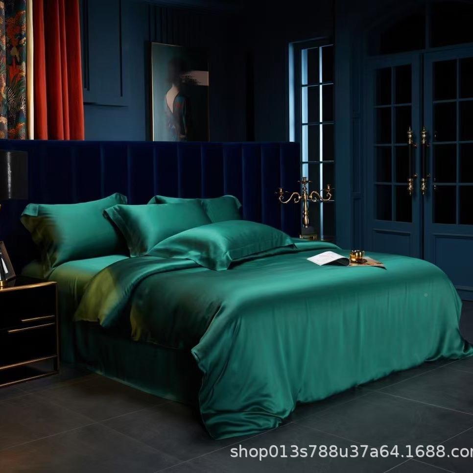 类200A支轻奢端LF奥地利四件套高简约风丝AL849滑睡裸床单被套床