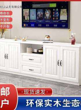 高现代柜简约156000全实木电视柜落地组合厅储物柜款客卧室落地组