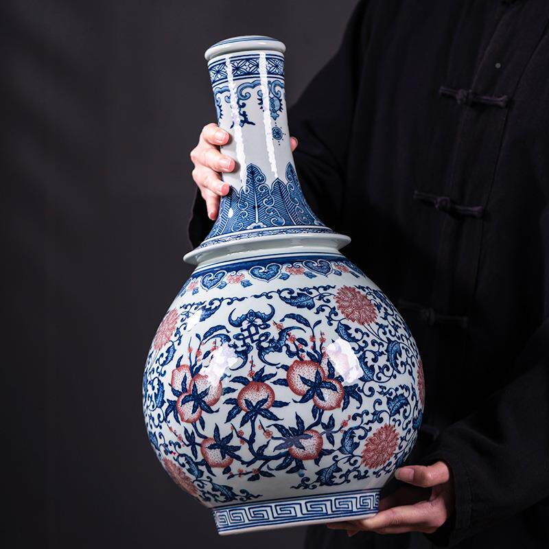 封泡酒专用景德镇陶瓷酒端坛子密YGK家10斤装高藏用酒缸青花手绘