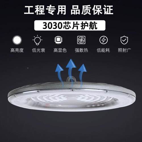 led工矿灯工业防仓水明灯40w厂房体育馆库UFO照飞碟灯车QP-UFOFD