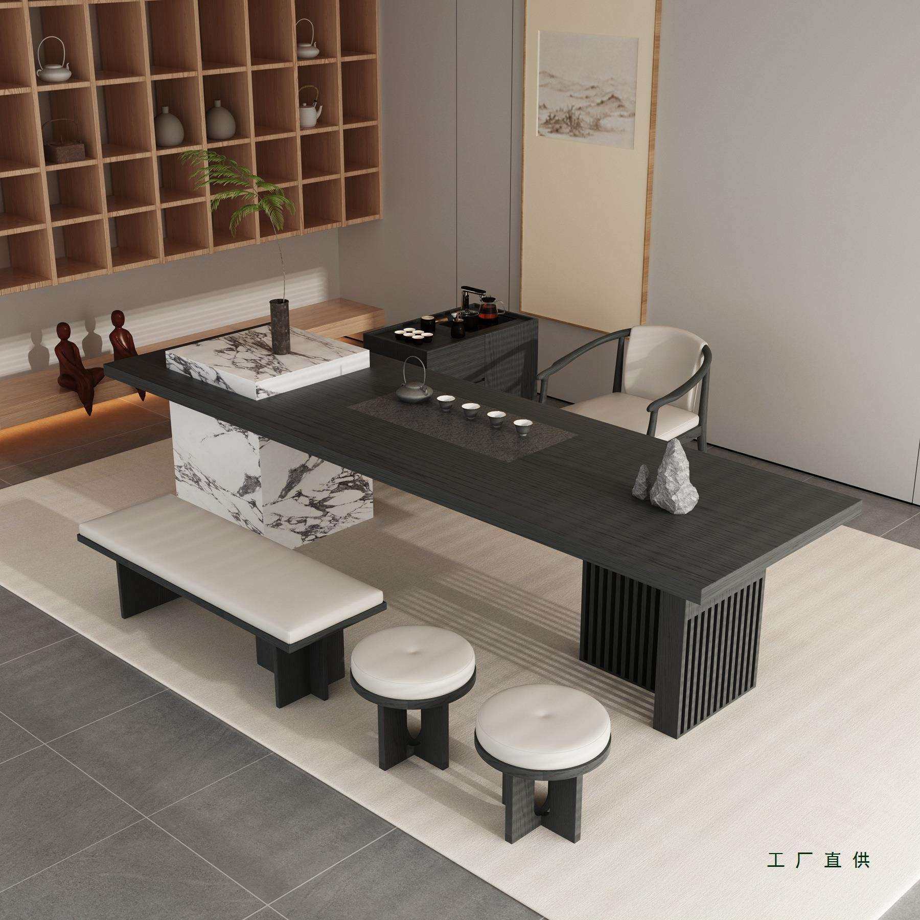 意式代极岩简板新式中茶桌椅组985合泡茶台现轻奢办公室茶室家具,电子/电工,接线端子,淘宝优惠券,粉丝福利购,淘宝优惠卷