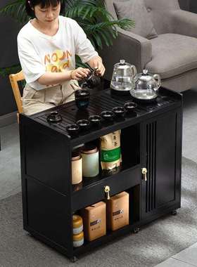 可移动新中式茶台茶整桌家用放阳54974泡茶桌一套台办公茶室茶水