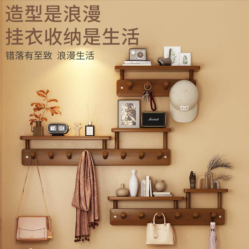 卧室免玄关CJPG001创壁意打孔衣服钩挂挂挂衣钩入户挂衣门架家用