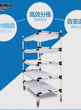 货配货车仓库分拣电商线棒推车周转工具小推车配车仓库手配PBQ货