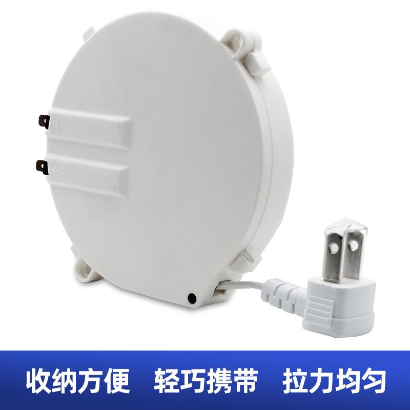 2702芯电源线线器卷自动伸拉长0.7米绕线盘小型收线盘装收置缩可