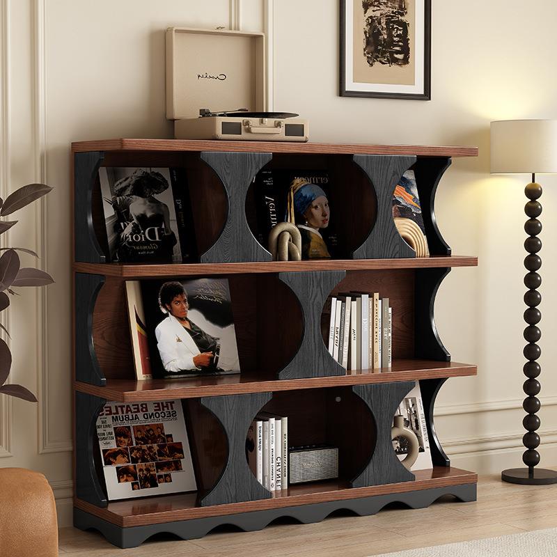 中矮古实风木MS-BA33#示柜客展厅书架半墙书柜玄关柜电视柜旁边复