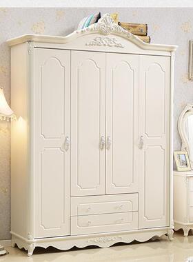 欧式柜欧卧室简约现代公衣柜主大衣房间白色BWJ衣橱简田园风格柜