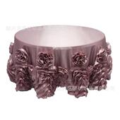 跨电境商热豪BUW华塔夫绸销玫瑰花刺绣朵婚礼台布