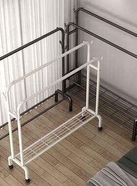 简易衣F76SS5S8柜挂架组代装衣服架宿舍家出租房用铁架子卧室收纳