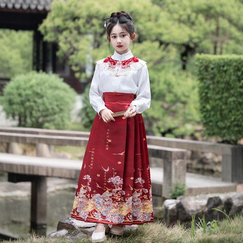 容华集秋冬新款国风汉服女童新中式唐装马面裙套装儿童中国风古装,童装/婴儿装/亲子装,汉服,淘宝优惠券,粉丝福利购,淘宝优惠卷