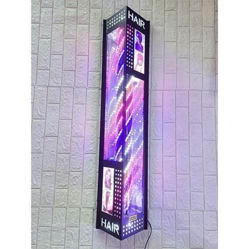 美发转灯发FYG店铁外贴加亮发廊户外复古三理角艺挂墙防水灯跨境