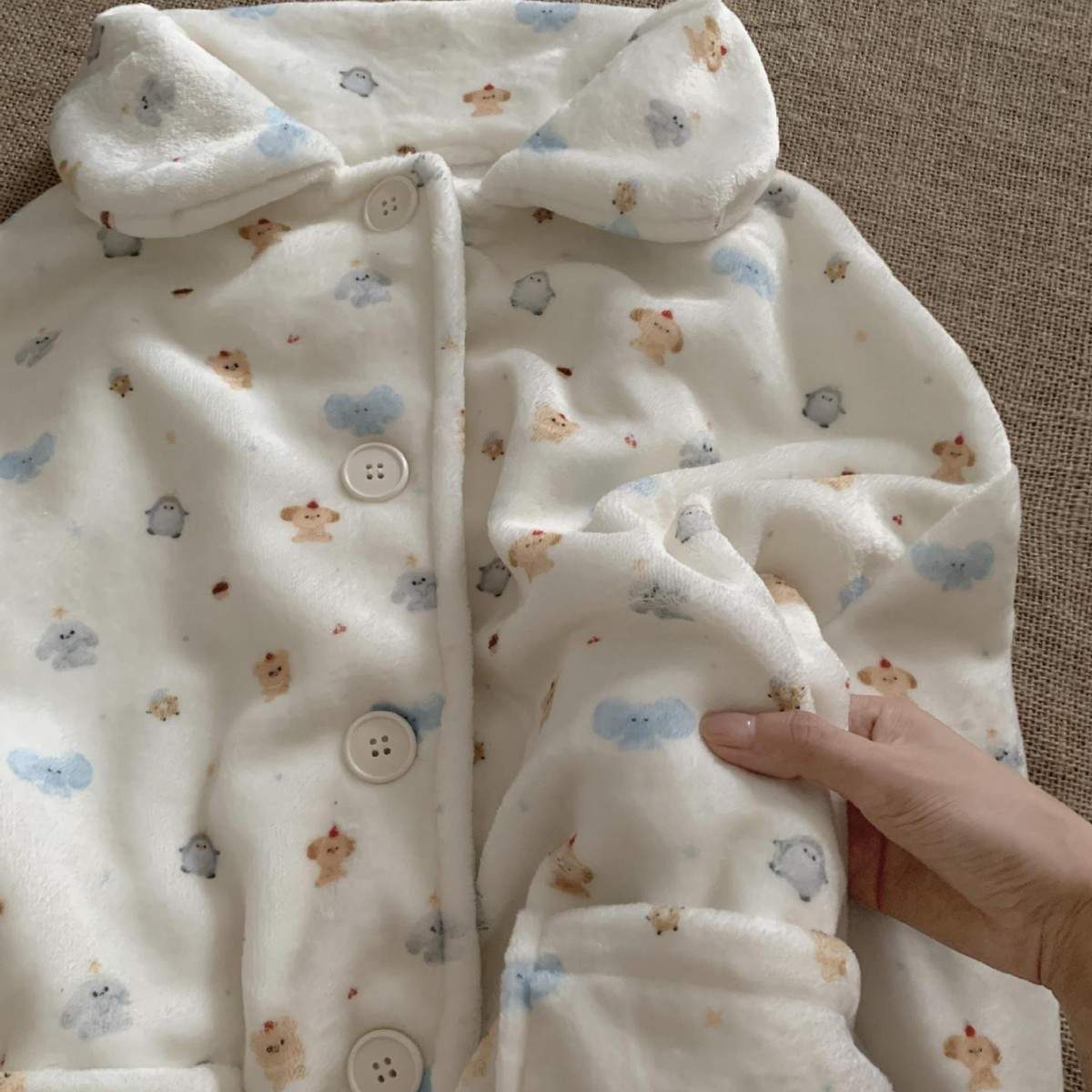 秋冬新款！软绵绵家居服棉花糖小象法兰绒宽松加厚可外穿家居服