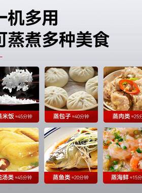 商用食蒸饭柜蒸箱堂41661蒸柜工厂蒸饭饭店车电蒸智能定箱时温控