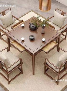 实木掼蛋桌方桌中式客八38889仙桌实正木方形方桌小桌户型棋牌茶