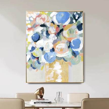 纯手绘廊油画象画简约现代装饰画客厅玄关走过道5277抽挂酒店餐厅