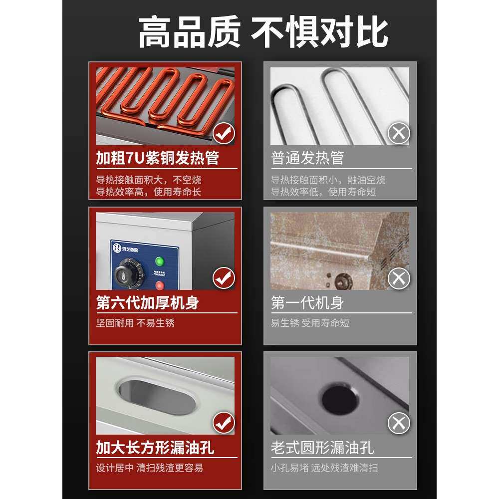 电扒炉商用手抓饼铁639板铁板芝炒士摊机摆器饭一体机炉子煎烧饼