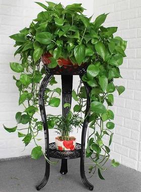 l架大盆萝花绿盆架47803置物客厅简约现代放花的爬藤室内花架子铁
