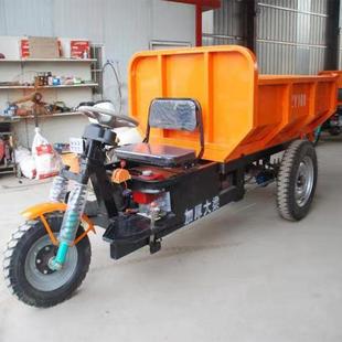 1马力柴油三轮车拉混凝土砖606沙石运输车农程用工8液压自卸翻斗