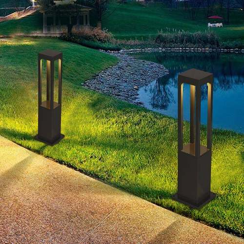 C1029花方地型led草庭坪灯铝材玻璃院草地灯户外别墅园道路插景观