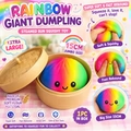 15cm Oversized Rainbow Expression Bun (Steamer Style)-1 Pack