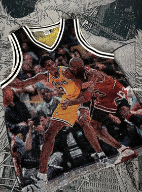 FAX NO.remake 科比vs JD 全编织 背心 手工制作 不退换