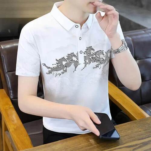 Scott服饰2男士翻领短袖夏季POLO衫潮流休闲商务百搭上衣