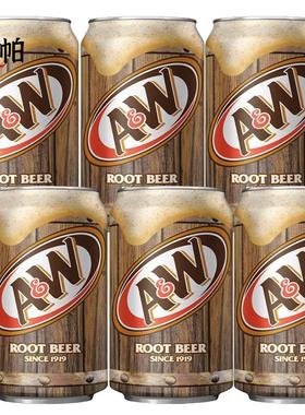 美国进口乐啤露进口碳酸饮料树根啤酒AW ROOT BEER 根汁汽水