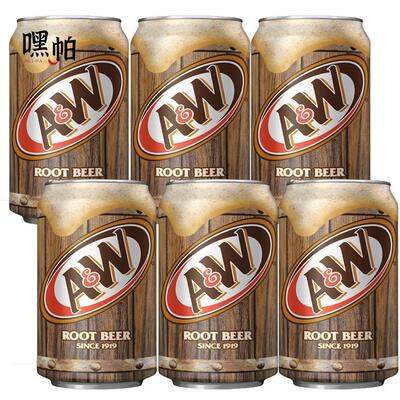美国进口乐啤露进口碳酸饮料树根啤酒AW ROOT BEER 根汁汽水