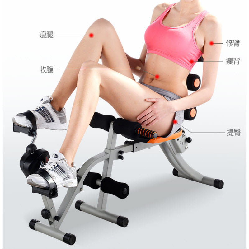 杰森健腹器辅助健腹机+脚踏车二合一训练器