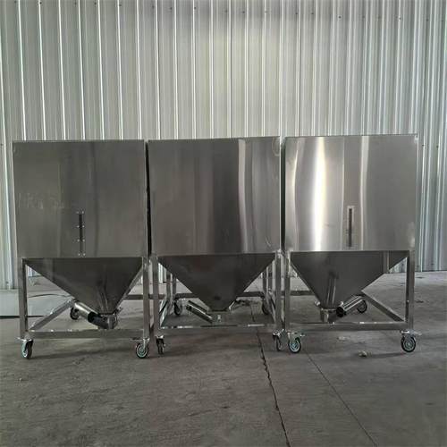 储料桶真空颗粒粉料移动暂存罐搅拌周转箱不锈钢料桶