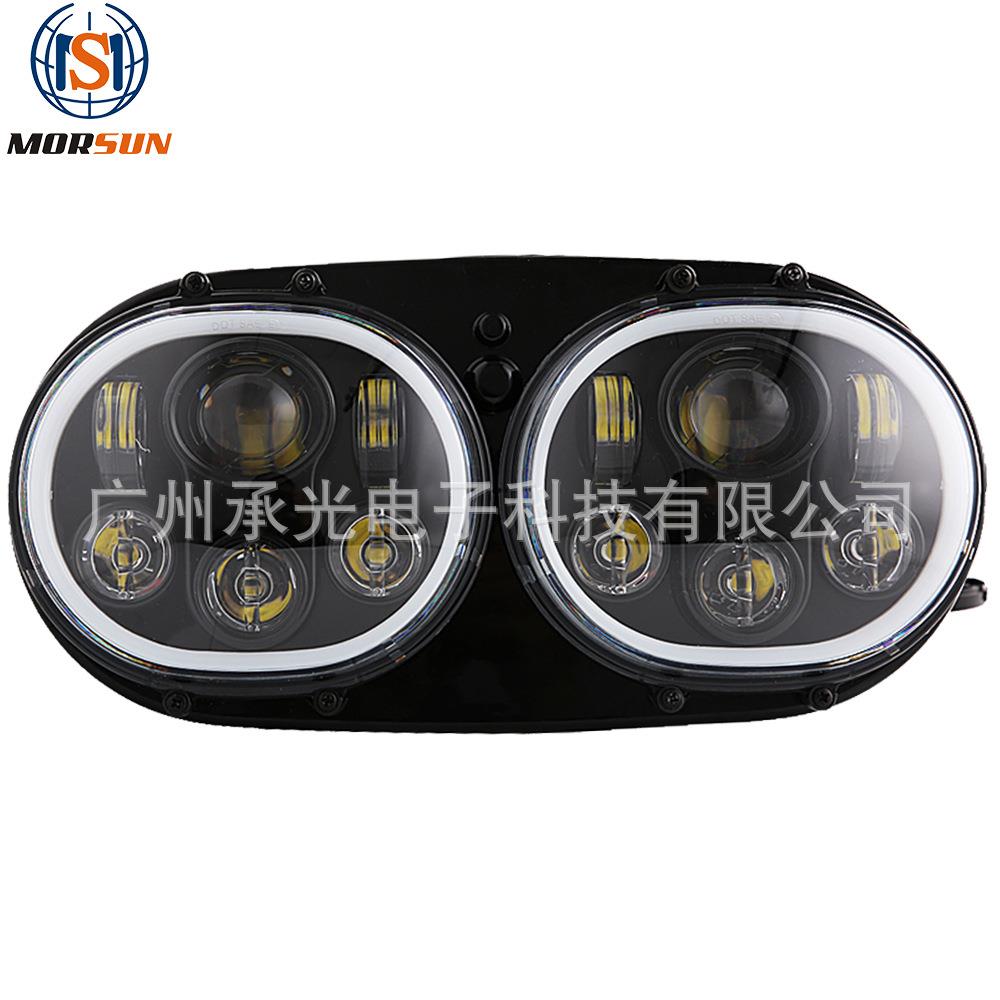 5.75寸适用哈雷双头灯led双灯哈雷戴维森改装前大灯直销
