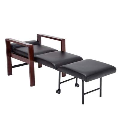 实木扶手折叠床可折叠平躺办公室两用陪护值班室休息椅子午睡躺椅