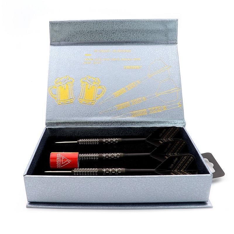 CUESOUL/Q獣3支装钨钢飞镖25克赛级专业俱乐成人麻靶硬头镖针套装