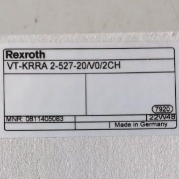 0811405083  VT-KRRA 2-527-20/V0/2CH  REXROTH现货