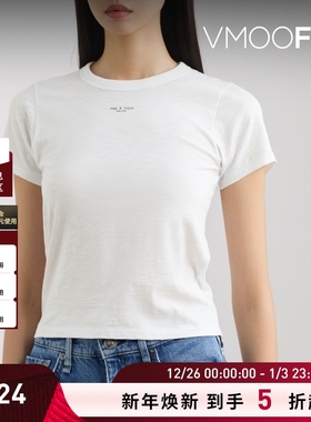 【折扣】Rag＆Bone 夏季女印花棉质平纹布T恤