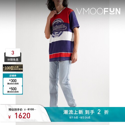 【夏季特惠】BALMAIN 男中腰修身仿旧牛仔裤