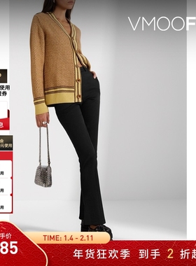 【折扣】Wales Bonner女羊毛棉质混纺喇叭裤