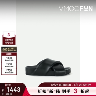 款 经典 Jil Sander 凉鞋 女带填充物皮革拖鞋 折扣再降