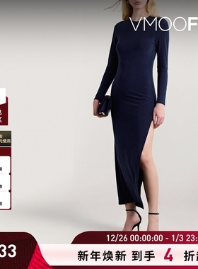 【折扣】Norma Kamali女士弹力平纹布礼服