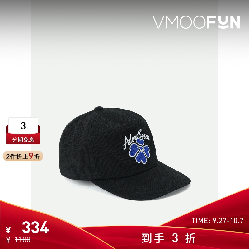 【折扣】Ader Error 男刺绣棉质休闲帽子棒球帽