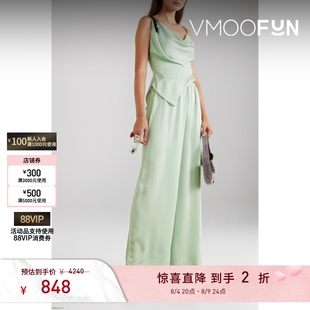 【夏季特惠】16ARLINGTON 缎面垂坠感春夏女式阔腿裤