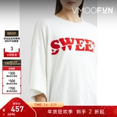 Undercover 折扣 春夏女植绒棉质T恤