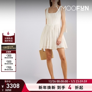 女士蕾丝紧身胸衣式 Zimmermann 迷你吊带连衣裙小白裙 折扣