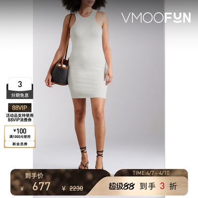 The Range 春夏女棉质迷你小白裙连衣裙吊带裙