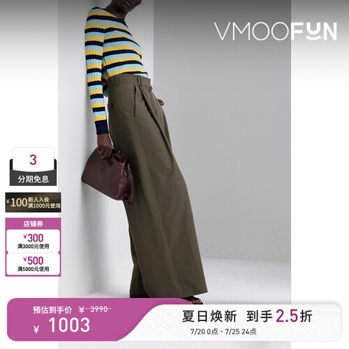 jason wu 女秋冬立体花朵装饰针织羊毛混纺针织衫