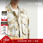 折扣 OBJECTS LIFE 男秋冬宽松印花牛仔外套