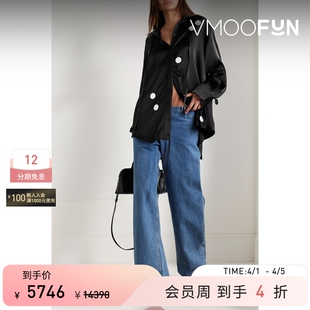 David 夏季 女带缀饰缎面衬衫 Koma