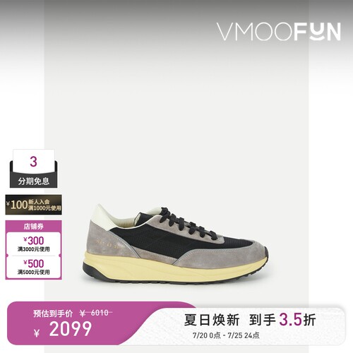 COMMON PROJECTS 男皮革绒面革人造皮革运动鞋