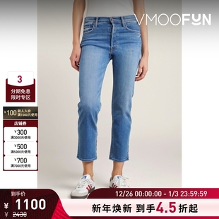 DENIM女士高腰直筒牛仔裤 MOTHER 折扣